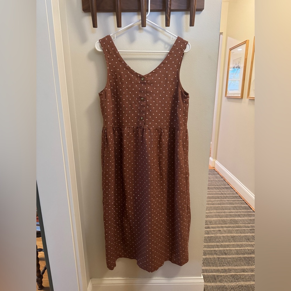 BRAND NEW Not Perfect Linen Valley Dress, size M